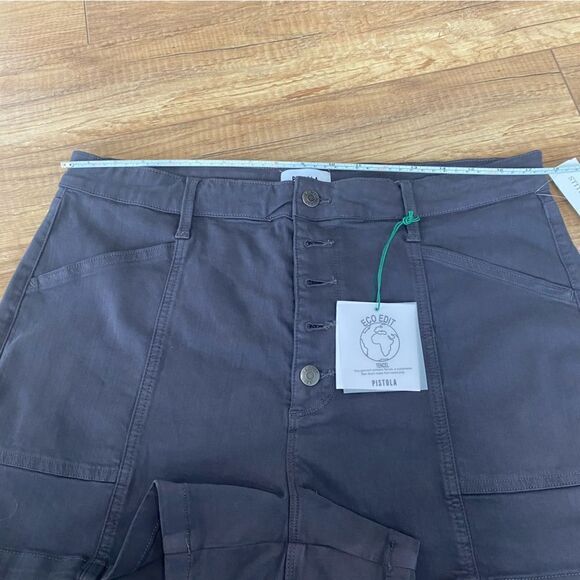 Pistola Hailey High Rise Button Front Cargo Short - Picture 12 of 13